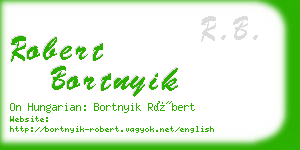 robert bortnyik business card